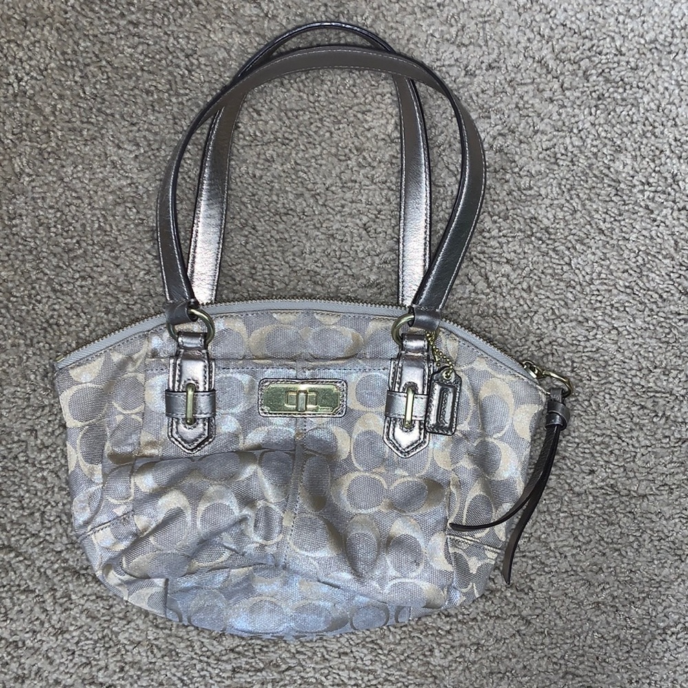 Tan coach bag